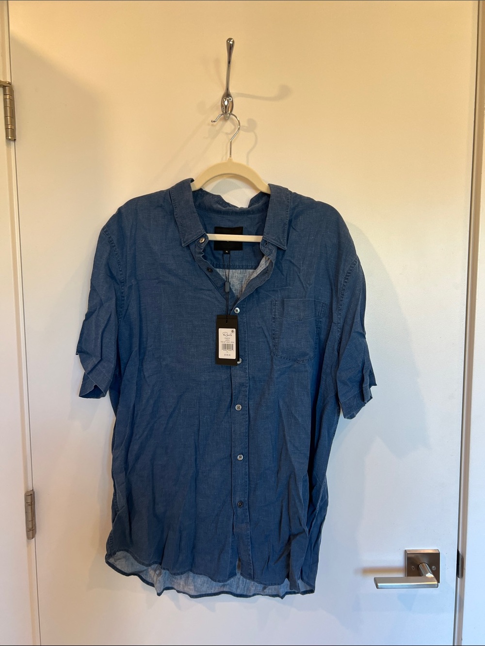 Rails Men’s Casual Blue Button-Down Short Sleeve Shirt